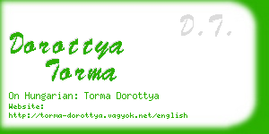 dorottya torma business card